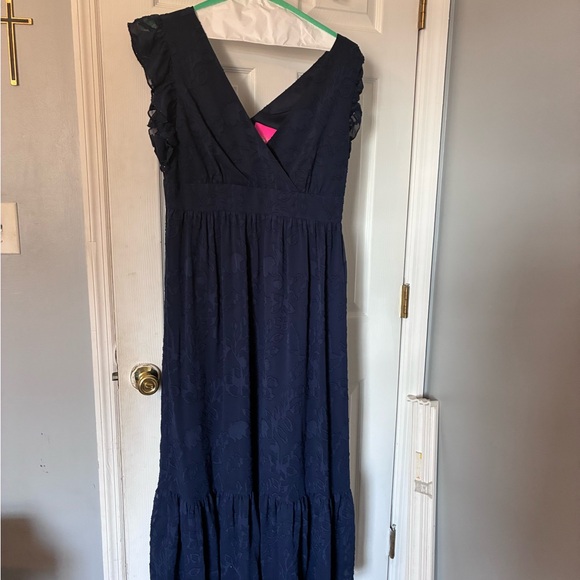 Lilly Pulitzer Dresses & Skirts - Lilly Pulitzer Navy Blue Maxi Dress